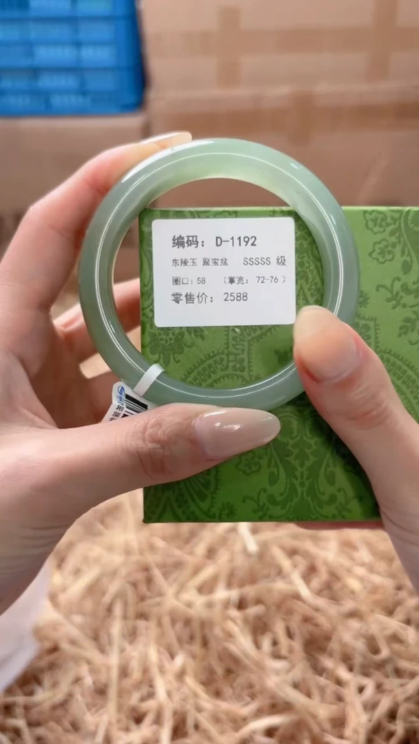 未镶嵌手镯石英质玉D--1192