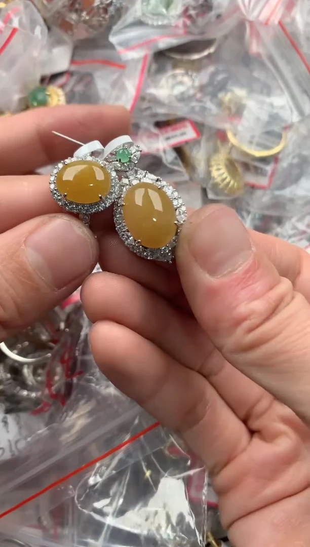 银S925镶嵌戒指翡翠999----5