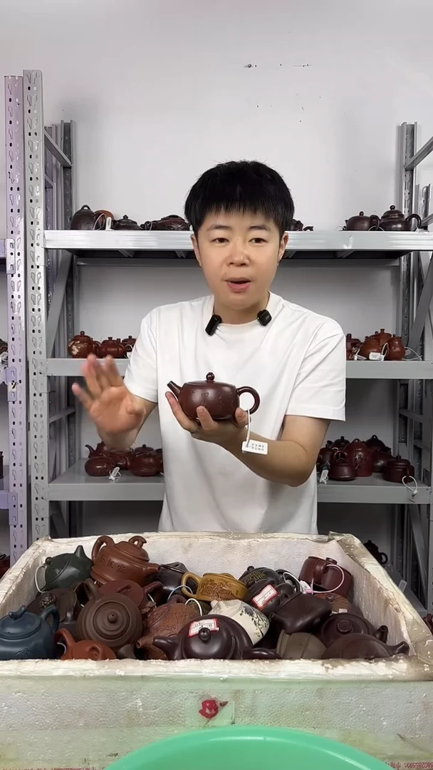 茶壶紫砂百目老紫泥清韵井栏（3）