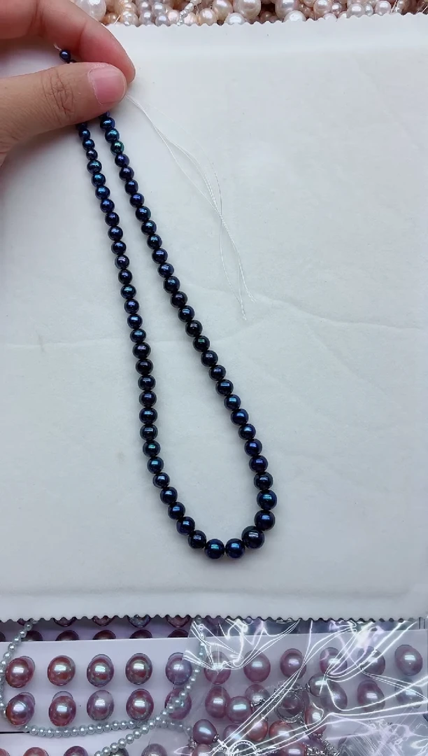 未镶嵌淡水珍珠裸珠无扣头多样性发其一，非无暇