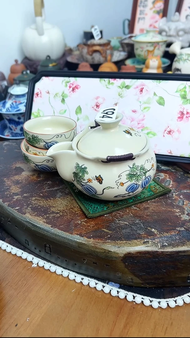 【茶瓷物语】一宝瓶3杯送茶盘