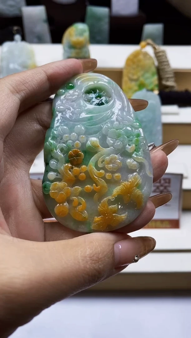 颈饰未镶嵌翡翠翡翠A货