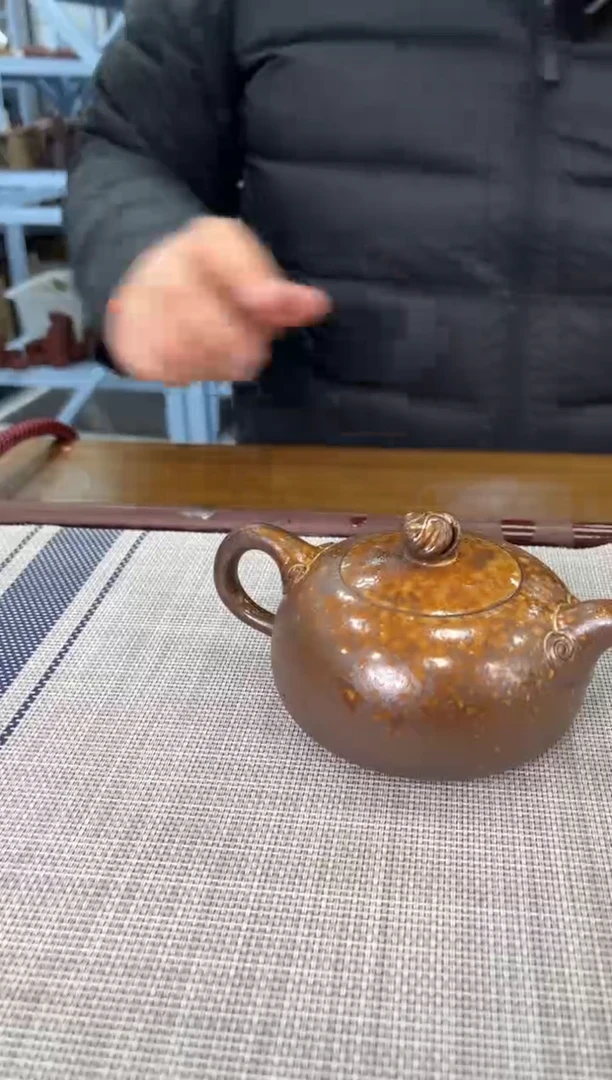 【闪购商品】紫砂茶杯宜兴紫砂盖杯天青柴烧不挑