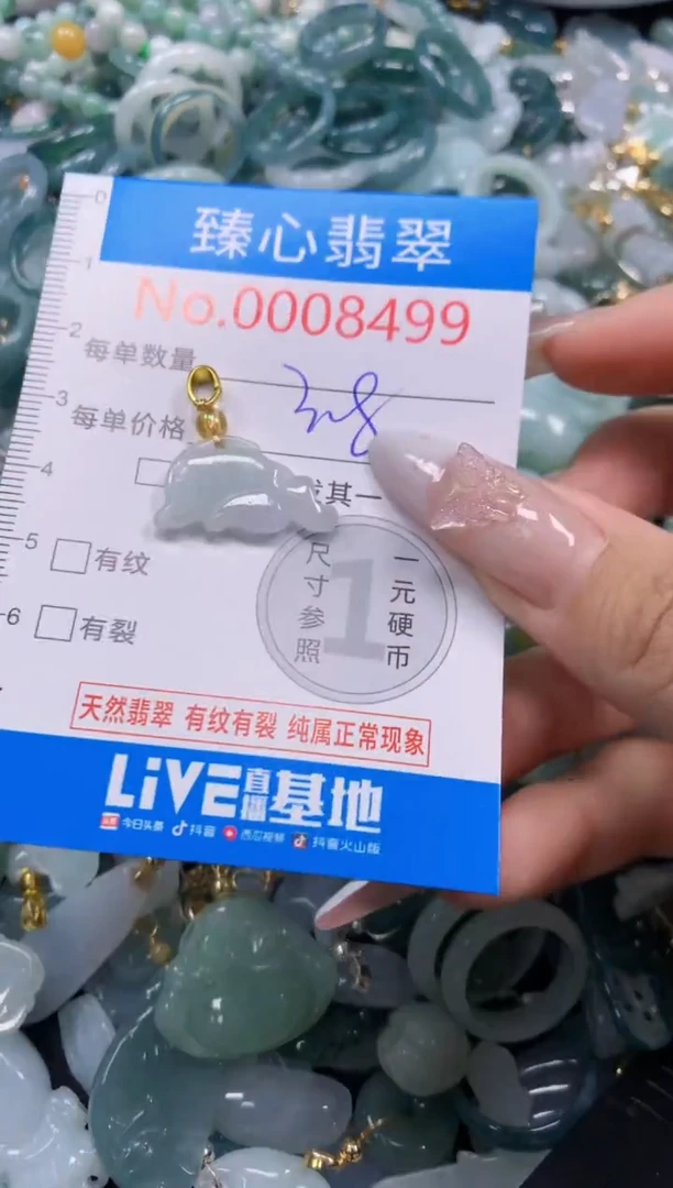 翡翠未镶嵌吊坠(不含链)8499