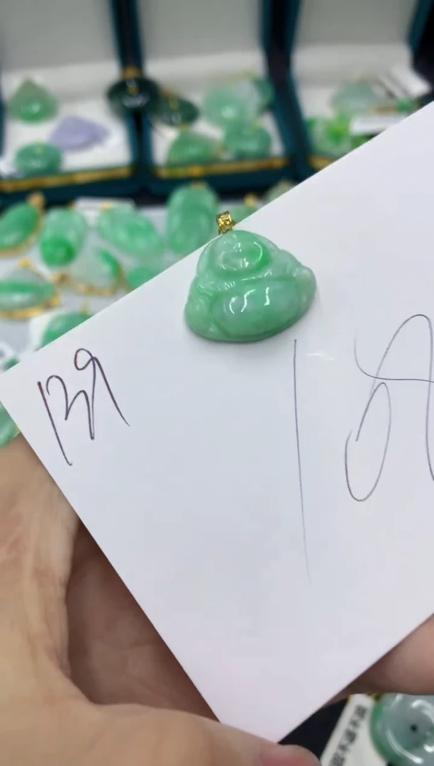 【闪购商品】翡翠颈饰18K金镶嵌号链接11111