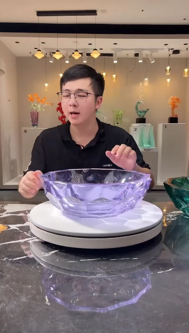 摆件巴比特美学 紫色caorle果盘