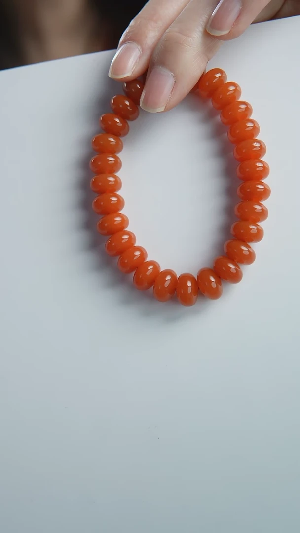 【闪购商品】南红玛瑙手链未镶嵌南红算盘珠手串