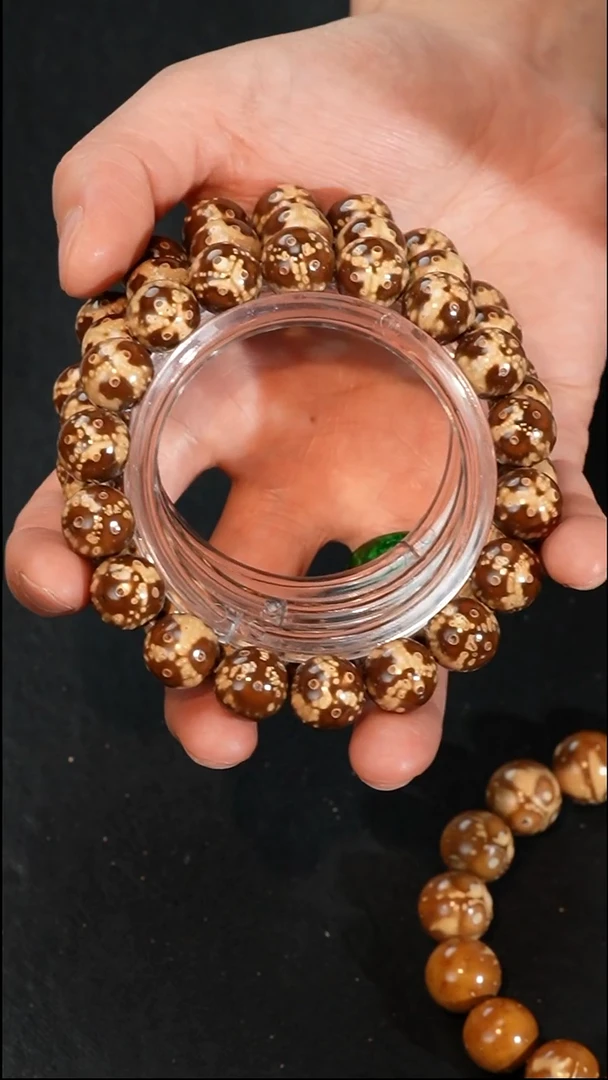 手串紫金鼠高货精挑熊猫正圆光珠