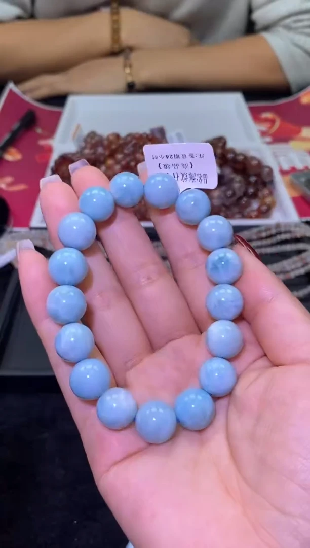 未镶嵌针钠钙石（海纹石）手链海纹-A06-多样性发其一