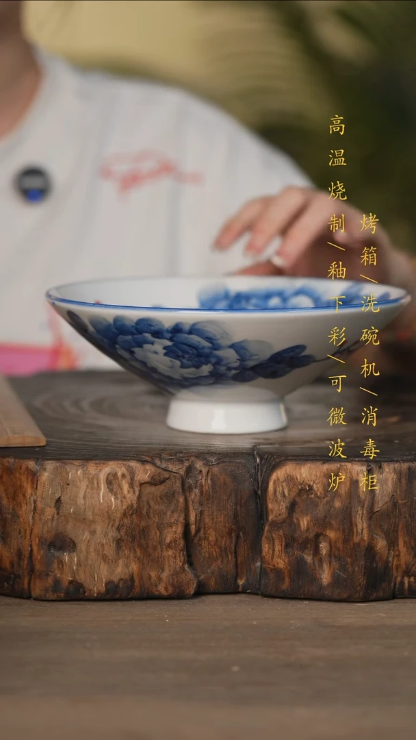 瓷片景德镇高温釉下彩可微波烤箱洗碗机