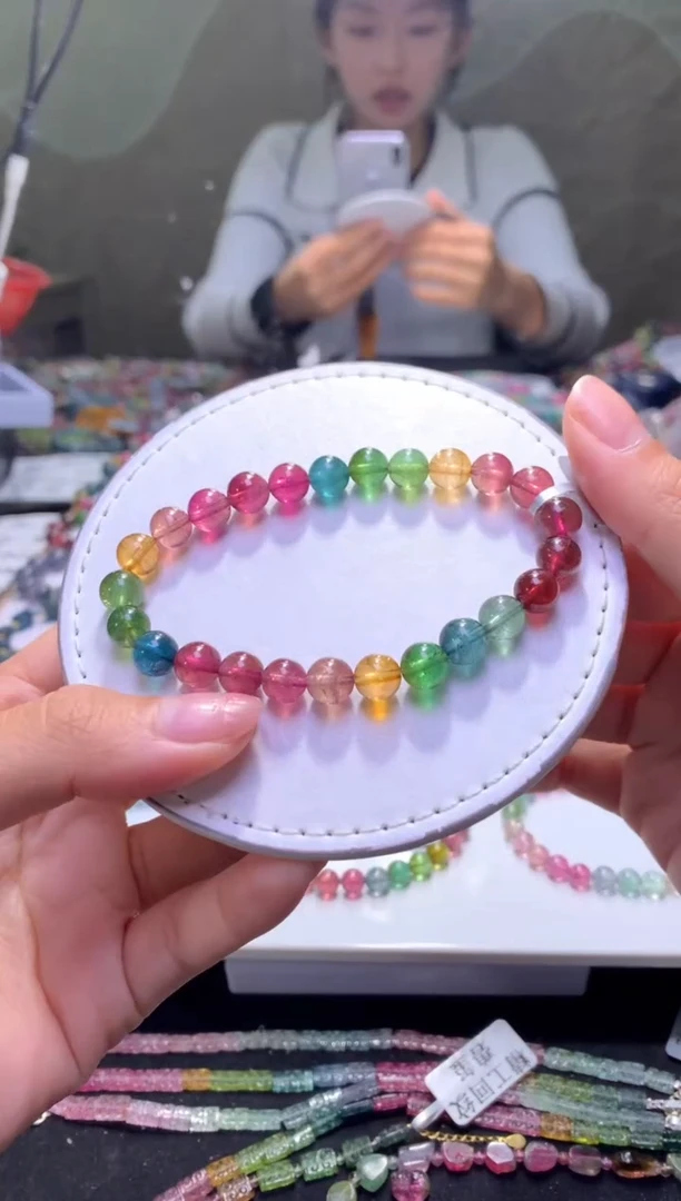 未镶嵌手串碧玺A63【天然碧玺】