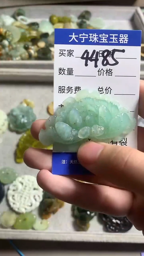 未镶嵌蛇纹石玉颈饰4485