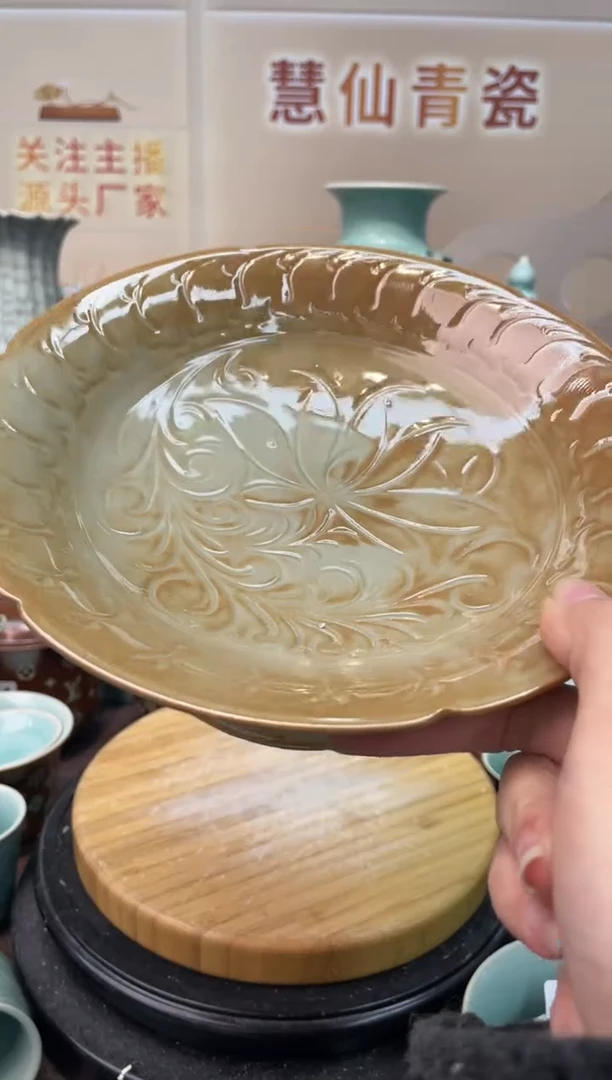 瓷纯手工 特价福利 微瑕 慧仙青瓷