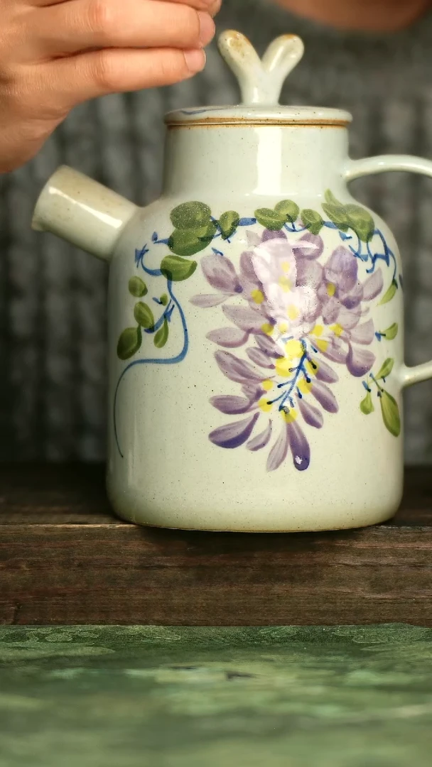 青诗集手工手绘瓷器