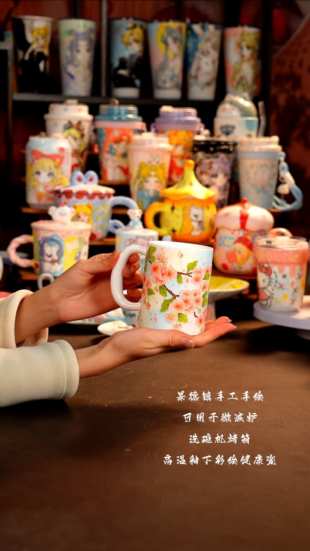 景德镇手工手绘杯杯