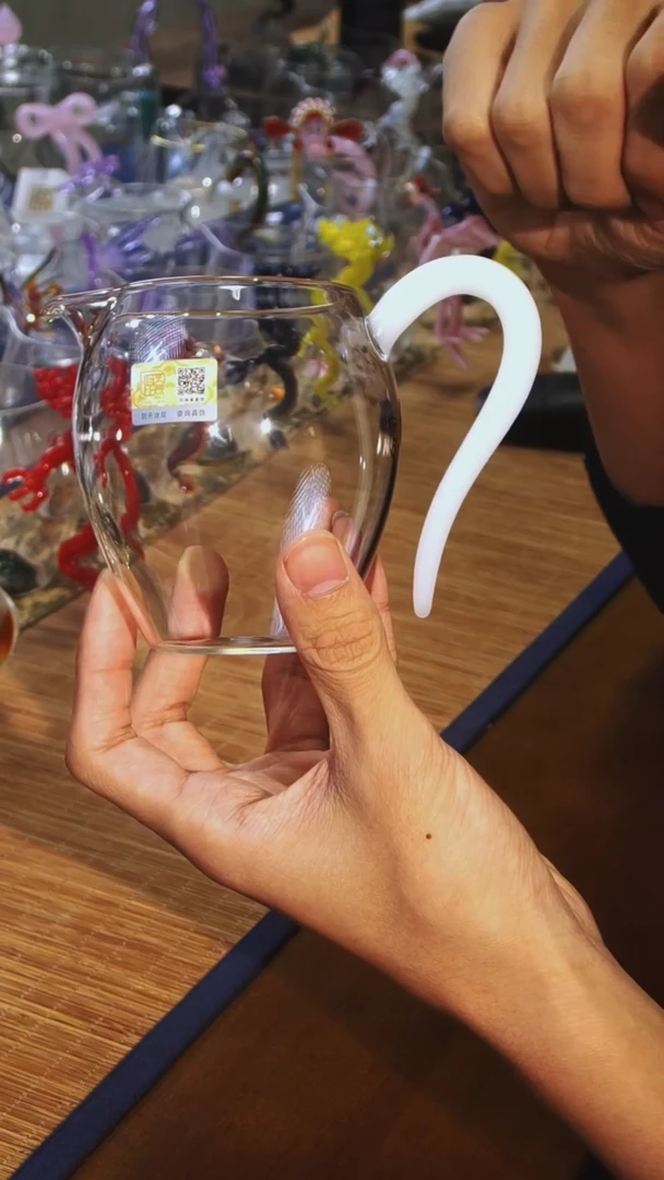 【闪购商品】白玉清颜公道杯晶焱金标