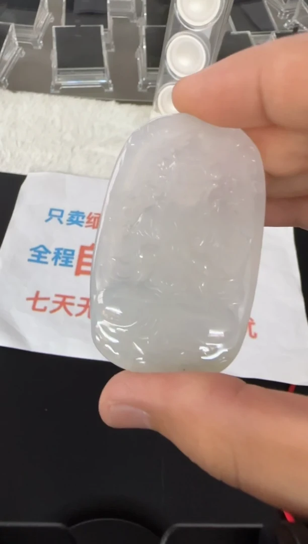 翡翠未镶嵌颈饰天然翡翠A货孤品一件