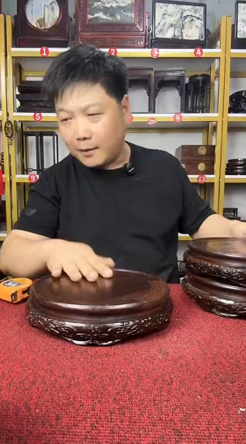 紫檀木类端景台20CM