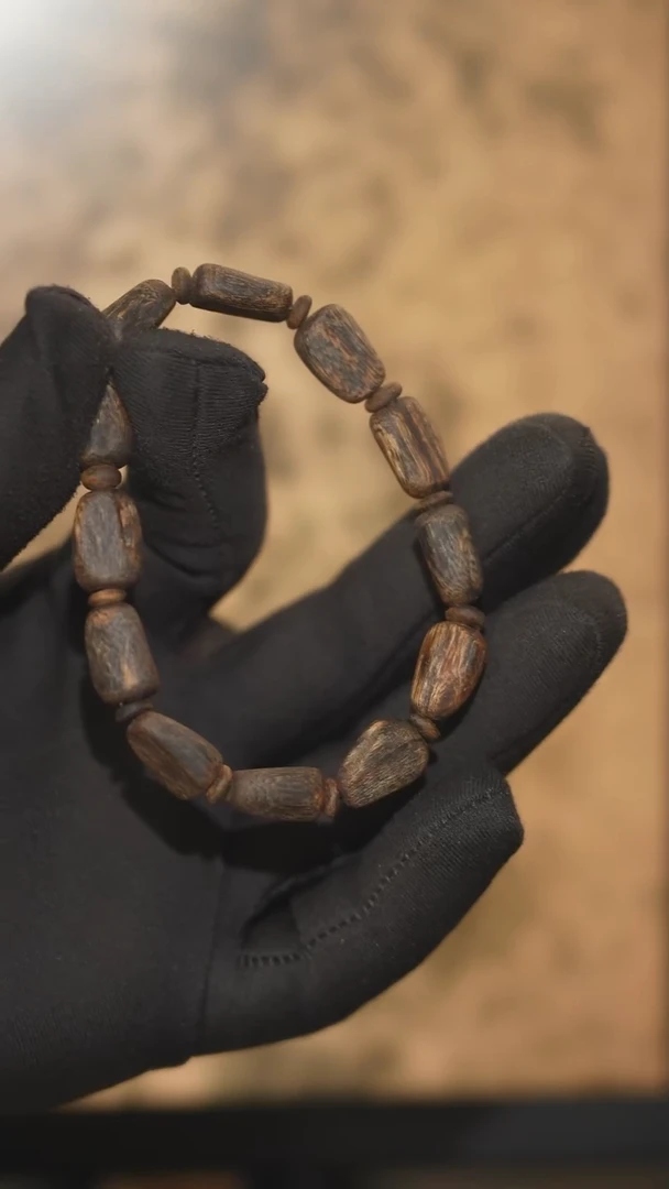 手串沉香海南绿奇楠黎母山沉水树心油随型单圈手串7克4