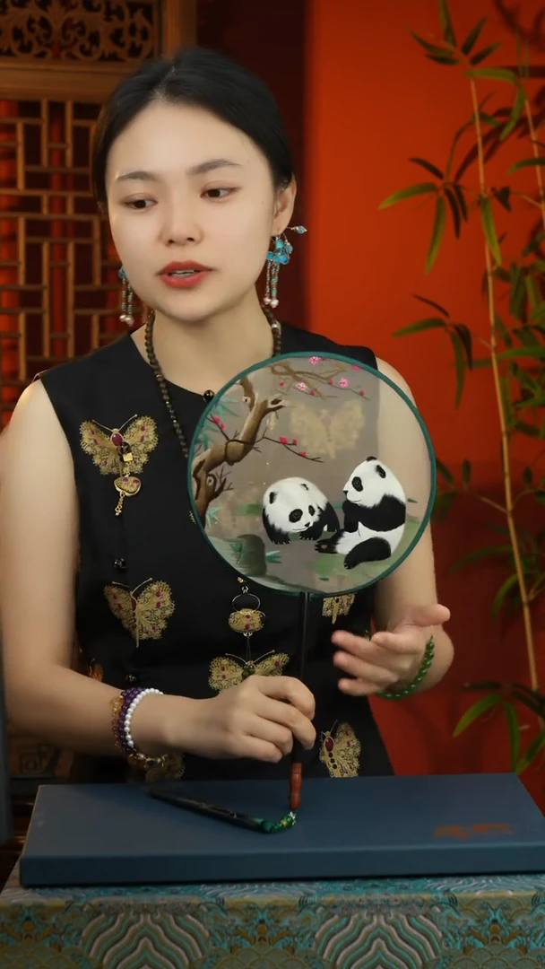 刺绣非遗苏绣纯手工团扇（不带扇盒）