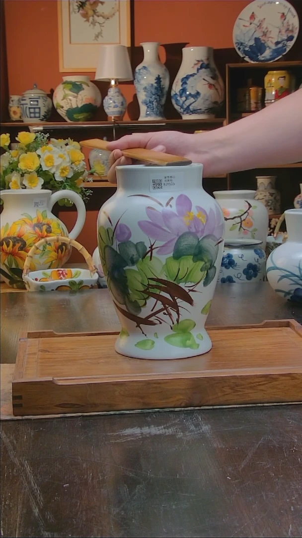 摆件景德镇高档手绘花器