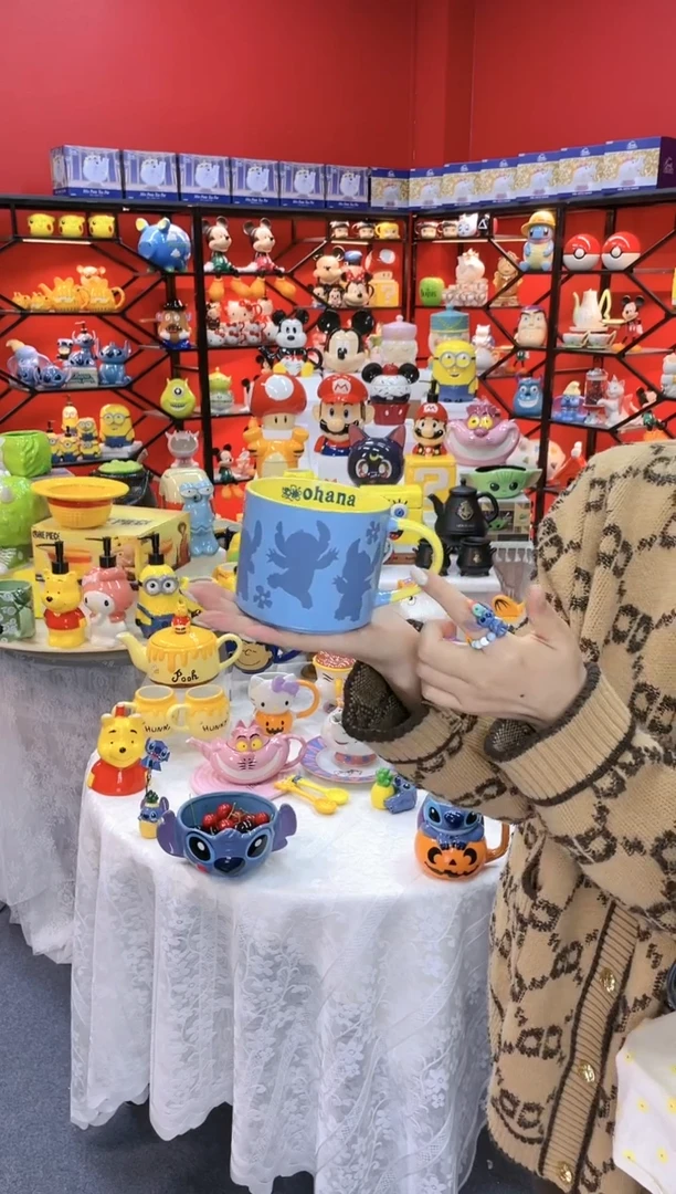 【闪购商品】1@@陶瓷杯史迪仔杯子