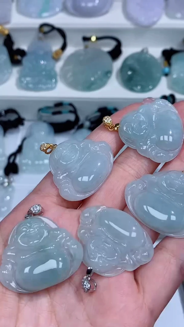 翡翠银S925镶嵌颈饰吊坠团购多样性发一件