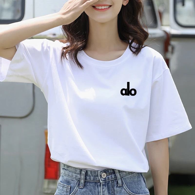 夏季新款正肩纯棉短袖t恤女宽松韩版上衣减龄显瘦百搭E7