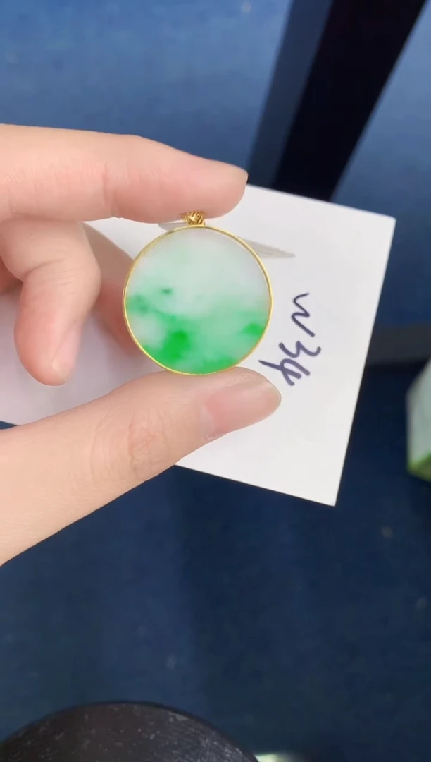 【闪购商品】翡翠颈饰18K金镶嵌000000000