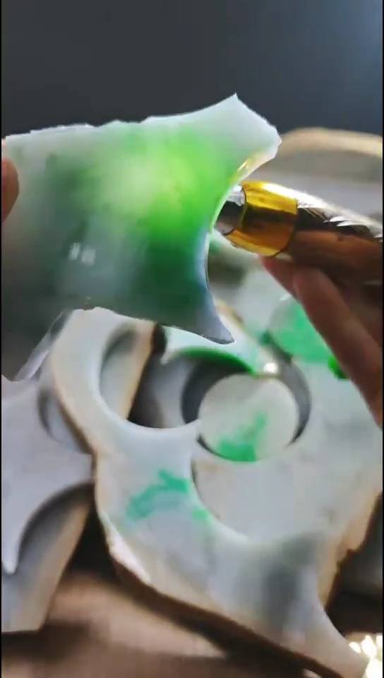 裸石翡翠缅甸翡翠A货花28