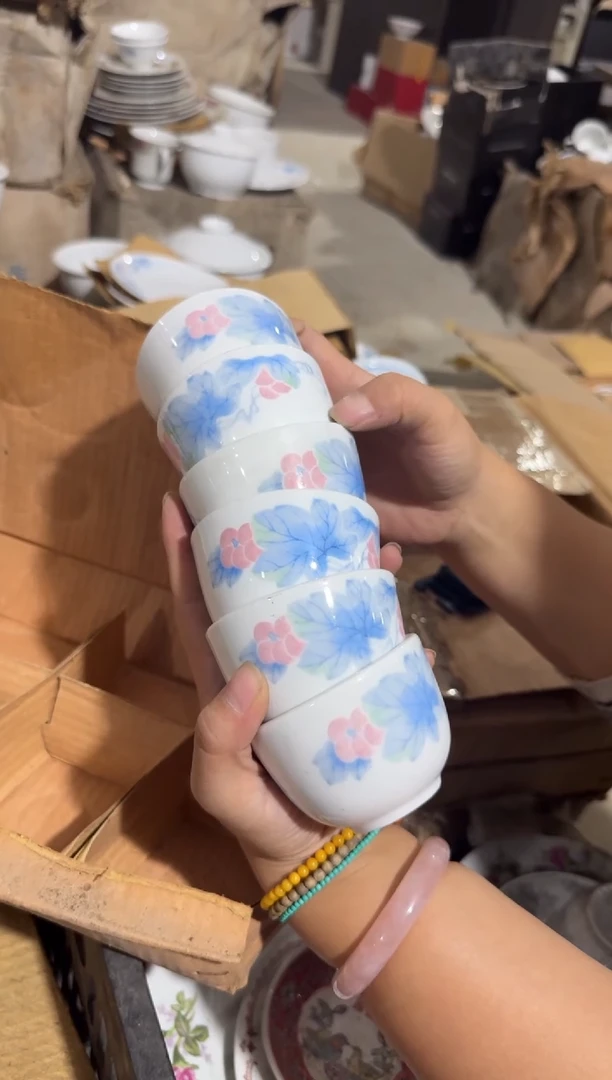 摆件静**深六个葡萄杯厘米有瑕请慎拍