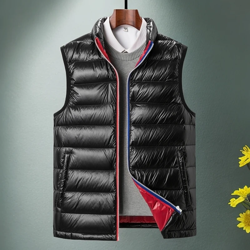 诺顿雷斯90鹅绒马甲男秋冬轻盈保暖时尚休闲立领羽绒韩版修身外套