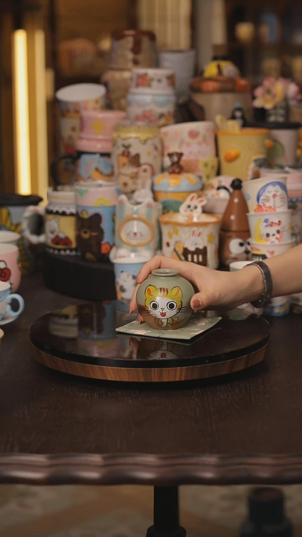 随机景德镇釉下彩绘设计师款式陶瓷