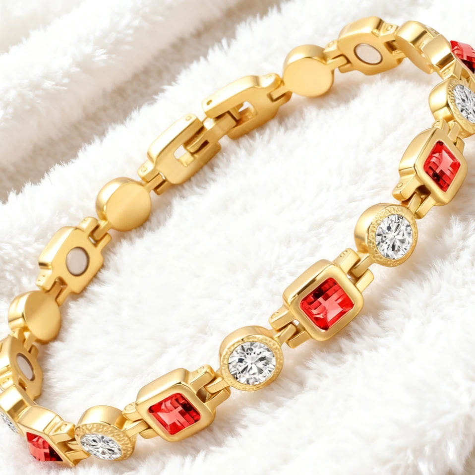 稀土永磁红宝手链