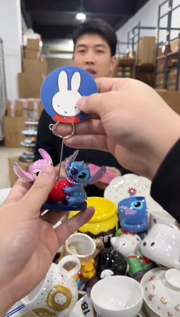 瓷片史迪仔安琪名片夹