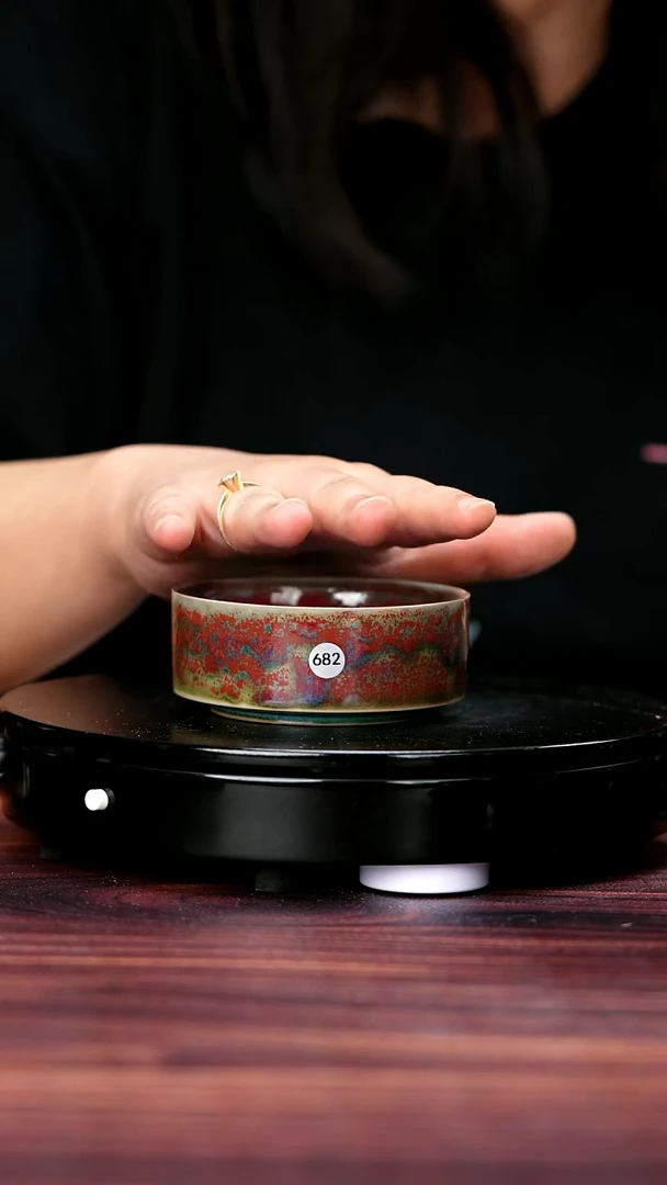 杯子懒***咔682#李盼龙一级品钧瓷扳指杯