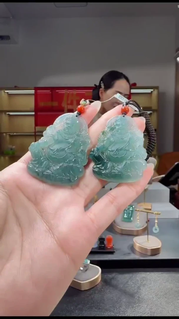 吊坠(不含链)未镶嵌翡翠黄财神（多样性发其一）