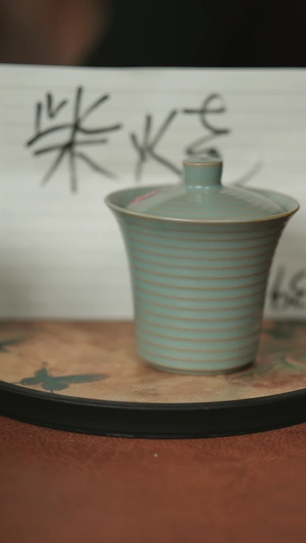 杯原产地原矿釉汝瓷微瑕