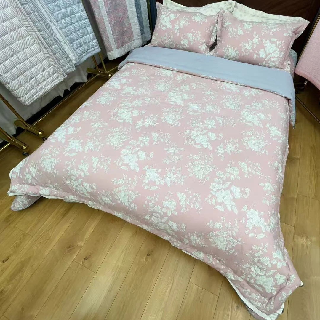 ⭐新年粉丝福利鸟语花香春秋被四件套双人被5.5斤200*230大床盖