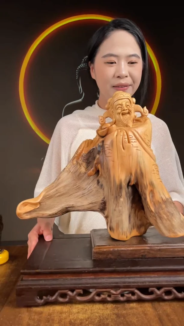 柏木（崖柏）手工摆件,先抢先得! 编号:54