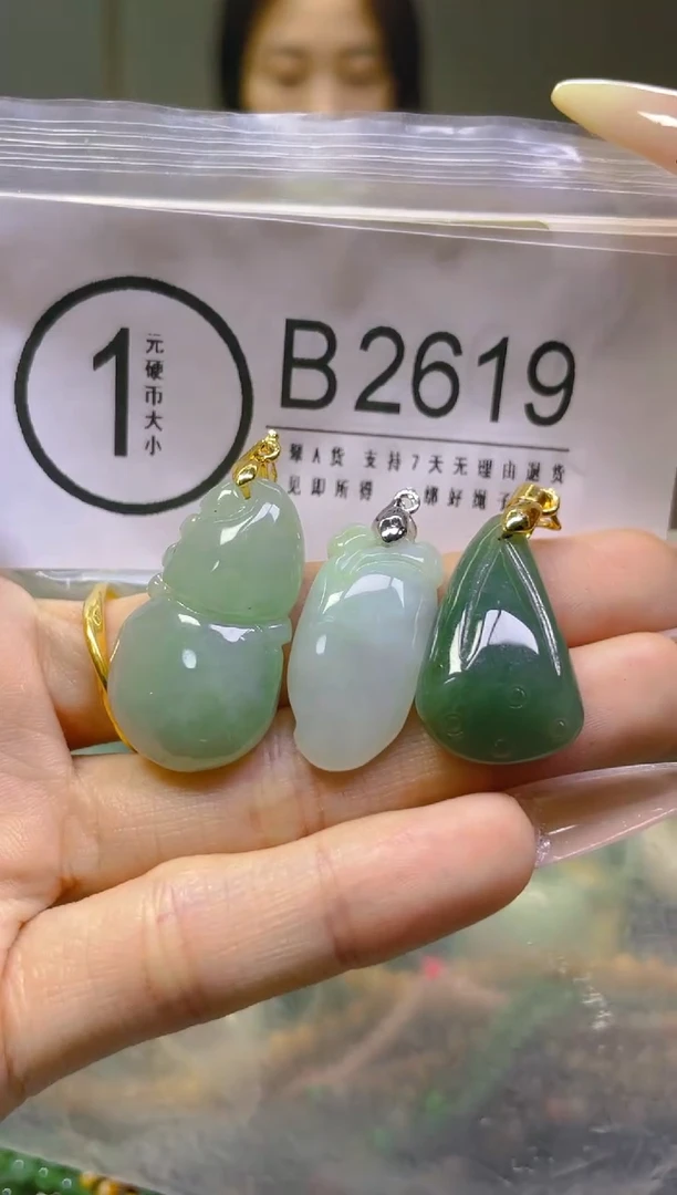 翡翠未镶嵌颈饰/B/翡翠A货，一件也是批发价