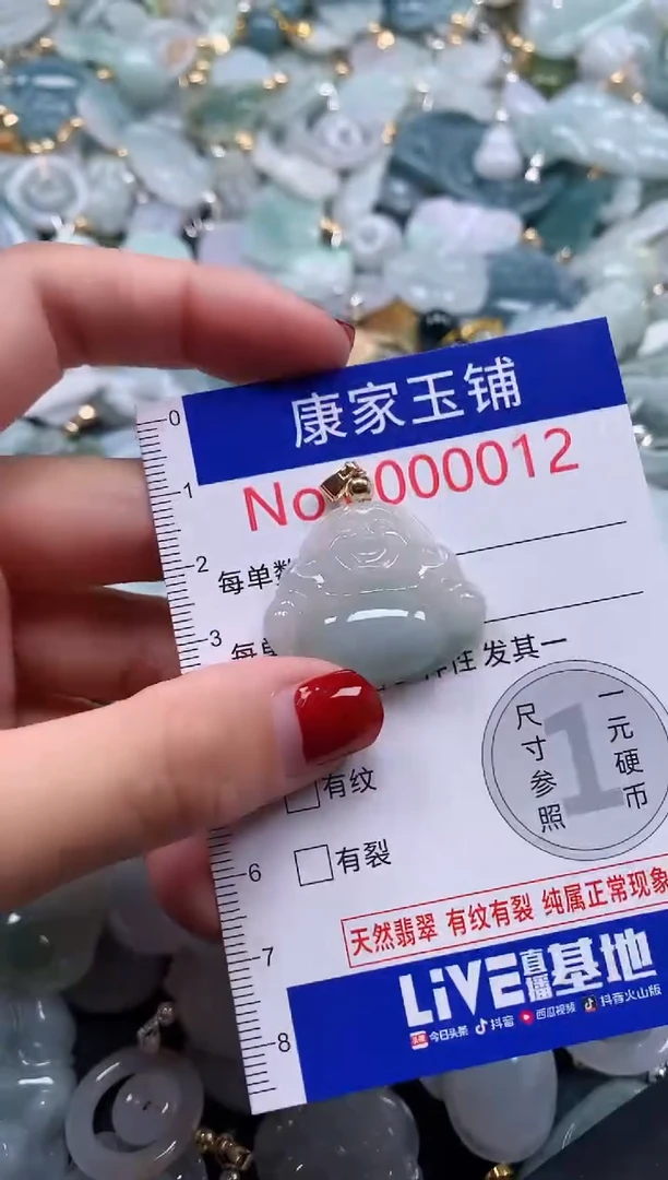 翡翠未镶嵌吊坠(不含链)12