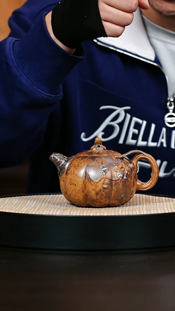 茶壶紫砂龙骨金砂南瓜 300cc