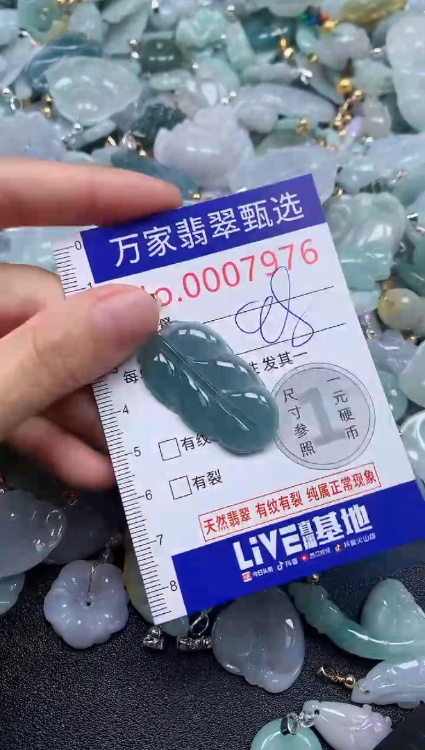 吊坠(不含链)未镶嵌翡翠7976