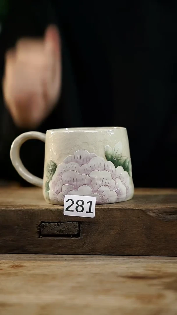 瓷片设计师手作！！！景德镇设计师系列！！！！咖啡杯