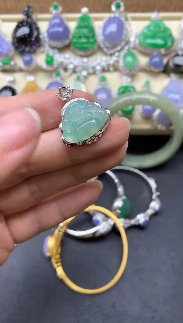 【闪购商品】翡翠颈饰18K金镶嵌307-中国好珍宝