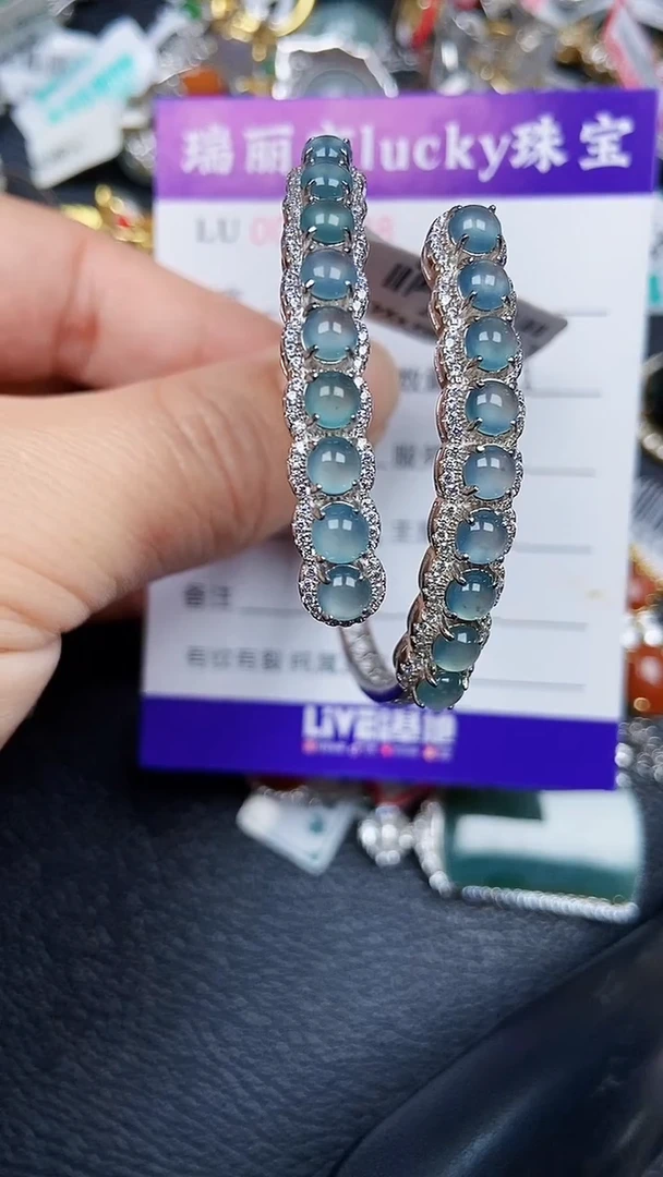 颈饰银S925镶嵌翡翠0128