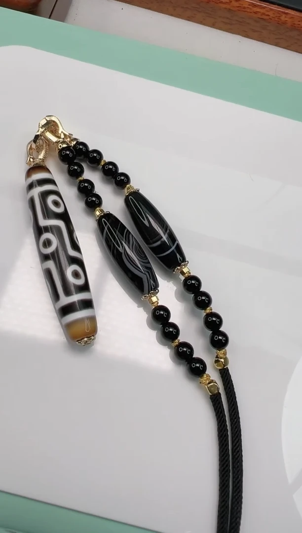 玛瑙/玉髓（覆膜）项链未镶嵌Y21808（拍一发一）多样性发货