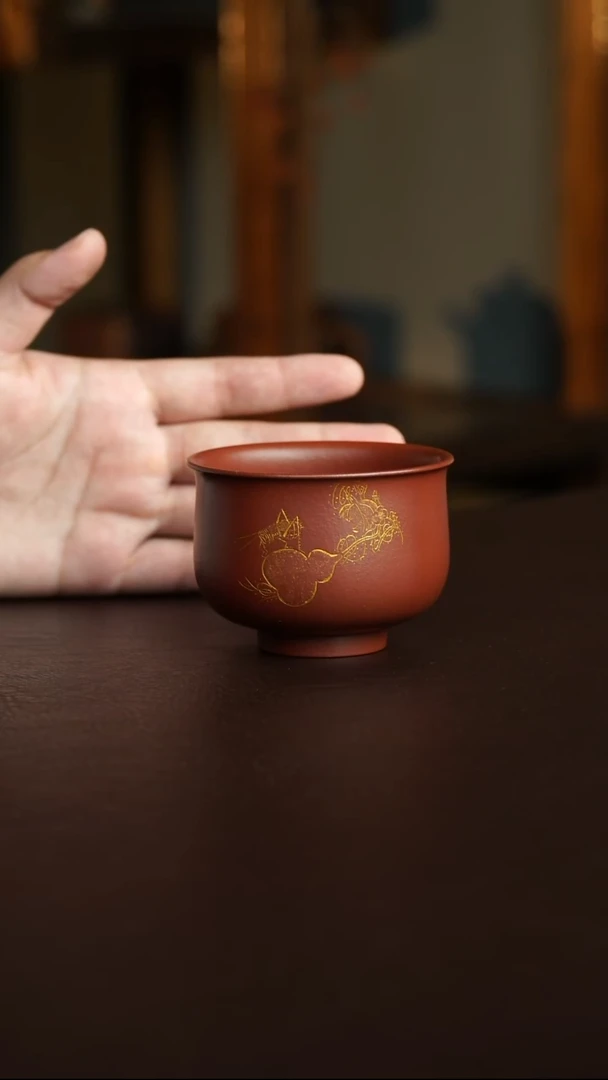 茶杯紫砂14号宜兴紫砂原矿作品主人杯