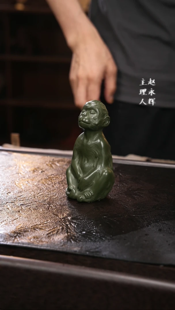 紫砂茶宠猴子。，，，